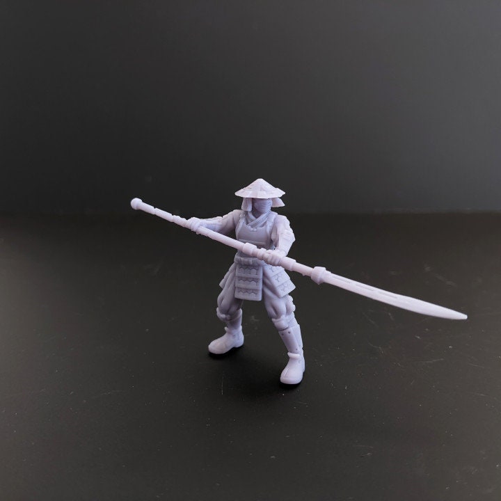 4pc Scifi Japan Troops, Japanese Miniatures, Tabletop RPG, Dungeons and Dragons, DnD - Print Minis