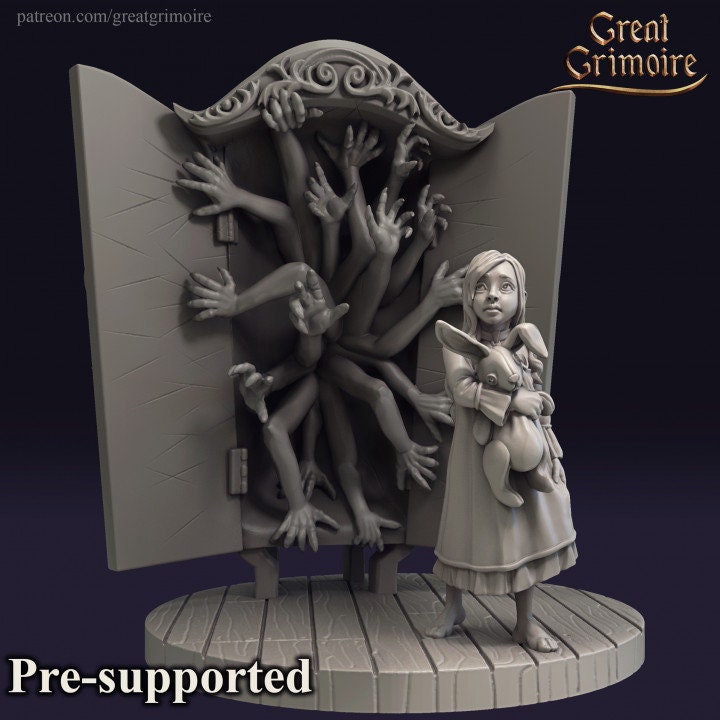 
Little Girl, 28mm or 32mm Scale, DnD, Dungeons and Dragons, Tabletop RPG, Miniatures Great Grimoire