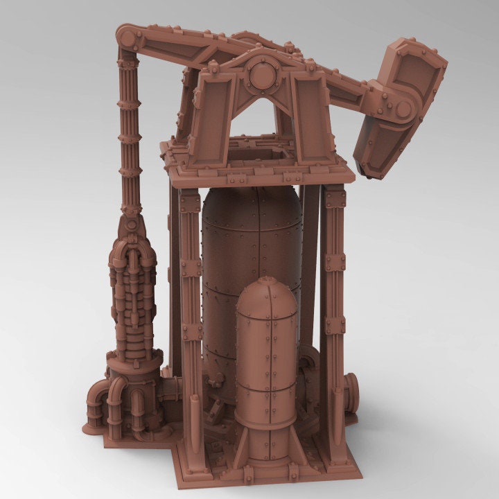 
Oil well, Scatter Terrain, 28mm or 32mm, Tabletop RPG, Miniature, Wargaming, Oil Terrain, Construction, Mining Site - Tesseract Tomb