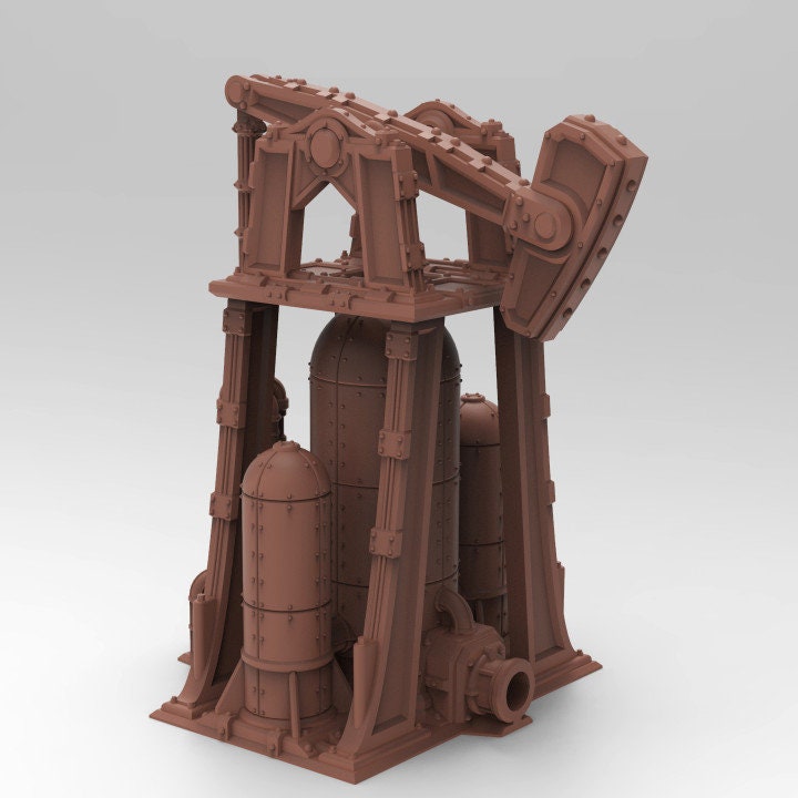 
Oil well, Scatter Terrain, 28mm or 32mm, Tabletop RPG, Miniature, Wargaming, Oil Terrain, Construction, Mining Site - Tesseract Tomb