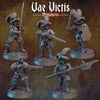 5pc Landsknecht Female Miniature Set, 5 Warriors, DnD, Dungeons and Dragons, Tabletop RPG, Pathfinder - Vae Victis Miniatures