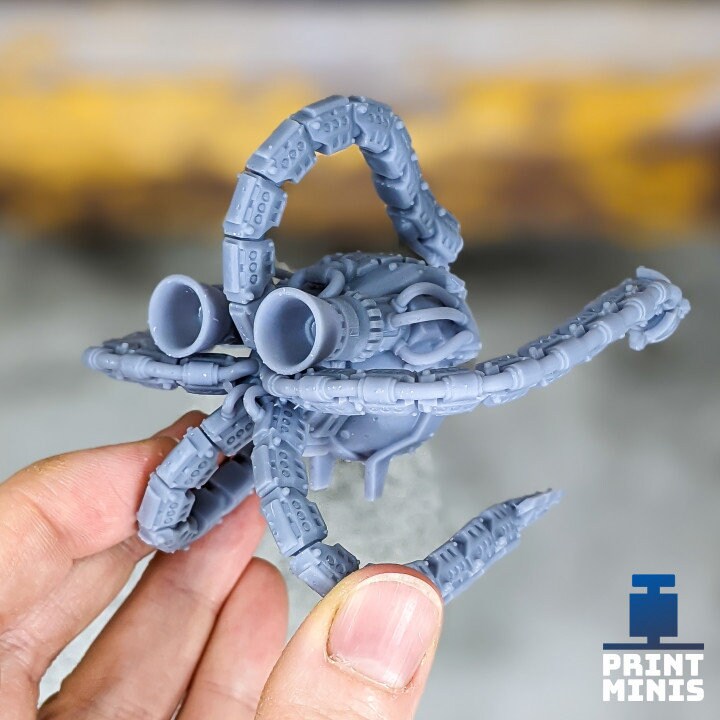 
Medusa Drone - Bounty Hunter, Robot Miniature, Scifi, Space Drone, DnD, Dungeons and Dragons, Tabletop RPG, Wargame Miniatures - Print Minis