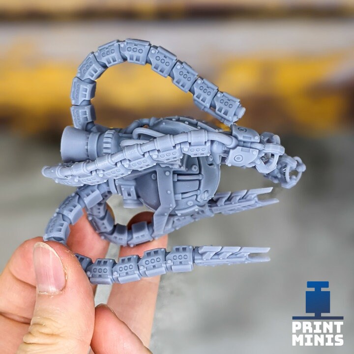 
Medusa Drone - Bounty Hunter, Robot Miniature, Scifi, Space Drone, DnD, Dungeons and Dragons, Tabletop RPG, Wargame Miniatures - Print Minis