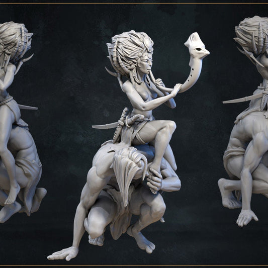 Entrancing Muse, Miniature, DnD, D&D, Dungeons and Dragons, Tabletop RPG, Wargame Miniatures Pathfinder - GreatGrimoire