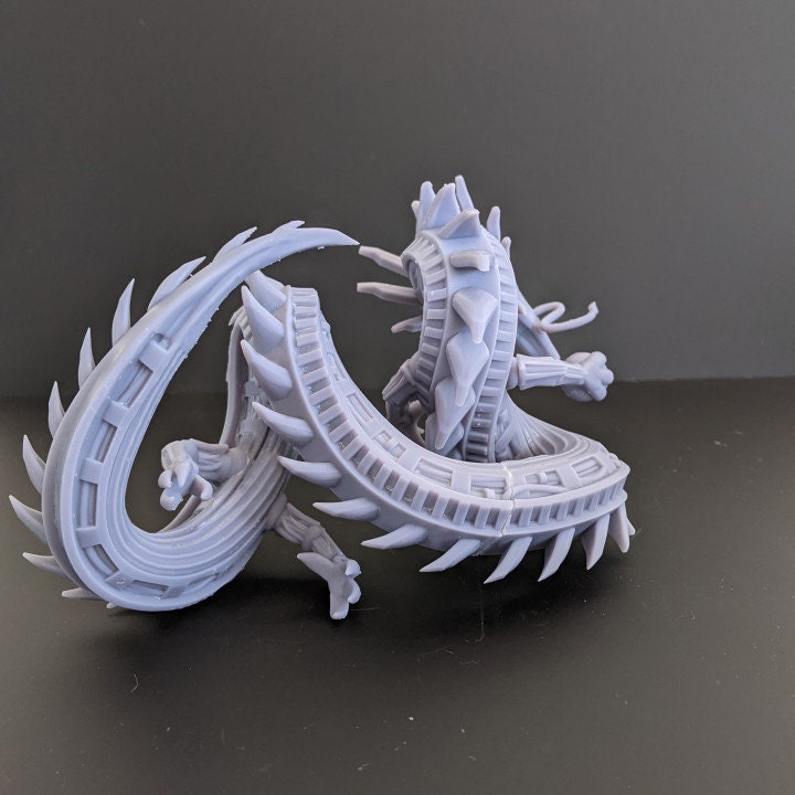 
Ryujin - Japanese Dragon Robot, Dragon, Miniature, DnD, Dungeons and Dragons, 5e, Tekano Corp - Print Minis