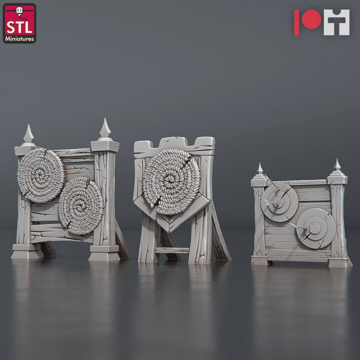 
Medieval Jousting Miniatures DnD Dungeons and Dragons 28mm/32mm TRPG Fantasy Wargame Terrain Knight Miniatures Jousting Stadium