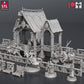 
Medieval Jousting Miniatures DnD Dungeons and Dragons 28mm/32mm TRPG Fantasy Wargame Terrain Knight Miniatures Jousting Stadium