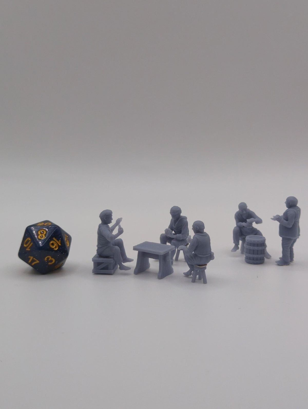 
Gamblers DnD Dungeons and Dragons 28mm/32mm Casino Scatter Terrain Wargame TTRPG Fantasy NPCs Casino Miniatures Casino Dealer NPCs Game