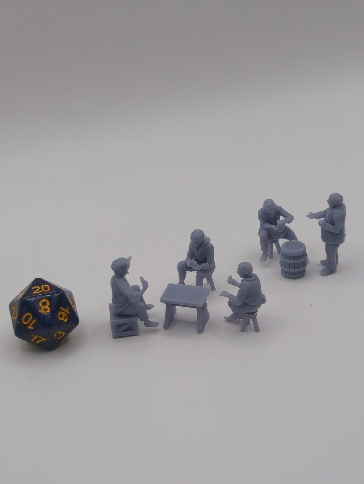 
Gamblers DnD Dungeons and Dragons 28mm/32mm Casino Scatter Terrain Wargame TTRPG Fantasy NPCs Casino Miniatures Casino Dealer NPCs Game