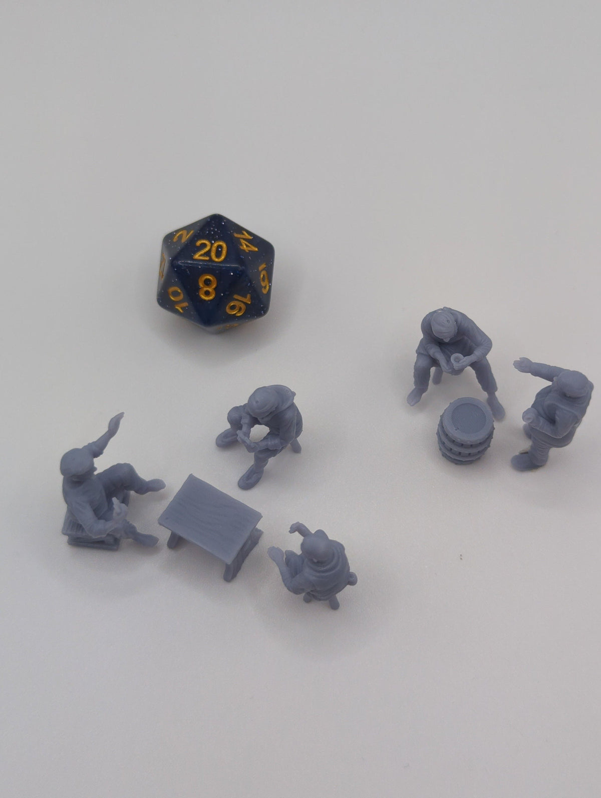 
Gamblers DnD Dungeons and Dragons 28mm/32mm Casino Scatter Terrain Wargame TTRPG Fantasy NPCs Casino Miniatures Casino Dealer NPCs Game