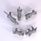 
5pc Hungry Dogs, Scavengers, DnD, Dungeons and Dragons, Miniature, 3D Printed, Scatter Terrain, 28mm, 32mm - Tiny Furniture
