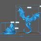 Dragon miniature, 28mm 32mm DnD, Dungeons and Dragons D&D Tabletop Terrain Dragon Miniature 3D Printed Fantasy Wargame Creatures