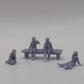 
Park Miniature Scatter Terrain DnD Dungeons and Dragons 28mm/32mm Sitting Children NPCs Wargame Miniatures Townsfolk NPC Children RPG Minis