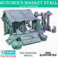 Butcher Market Stall, Meat Market, DnD, Dungeons and Dragons, Tabletop RPG Miniatures, Scatter terrain - TinyFurniture