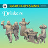 Drinkers Miniature Set for DnD, Dungeons and Dragons, Tavern Scenes, TTRPG Miniature, Wargames or Other Tabletop Games, 28/32mm