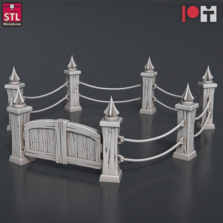 
Medieval Jousting Miniatures DnD Dungeons and Dragons 28mm/32mm TRPG Fantasy Wargame Terrain Knight Miniatures Jousting Stadium