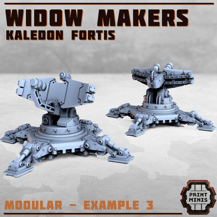 
Widow Maker Gun Platform Single or Set 28mm/32mm Sci fi Miniature Modular Turrets for Galactic Defense Line Tactical Defense Scatter Terrain