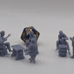 
Gamblers DnD Dungeons and Dragons 28mm/32mm Casino Scatter Terrain Wargame TTRPG Fantasy NPCs Casino Miniatures Casino Dealer NPCs Game