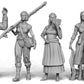 9pc Townsfolk DnD Set Fantasy Tavern NPC Miniatures 28mm 32mm Scale TTRPG Storytelling miniature figurines DnD Scatter D&D Pathfinder Party
