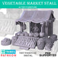 
Vegetable Market Stall, DnD, Dungeons and Dragons, 3D Printed Miniatures, 28mm, 32mm - Tiny Furniture