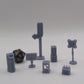 14pc Casino & Bar Bases, Sign Miniatures, Bases, Casino Miniatures, Tabletop Scatter Terrain Scenery, DnD, Fantasy - Print Minis