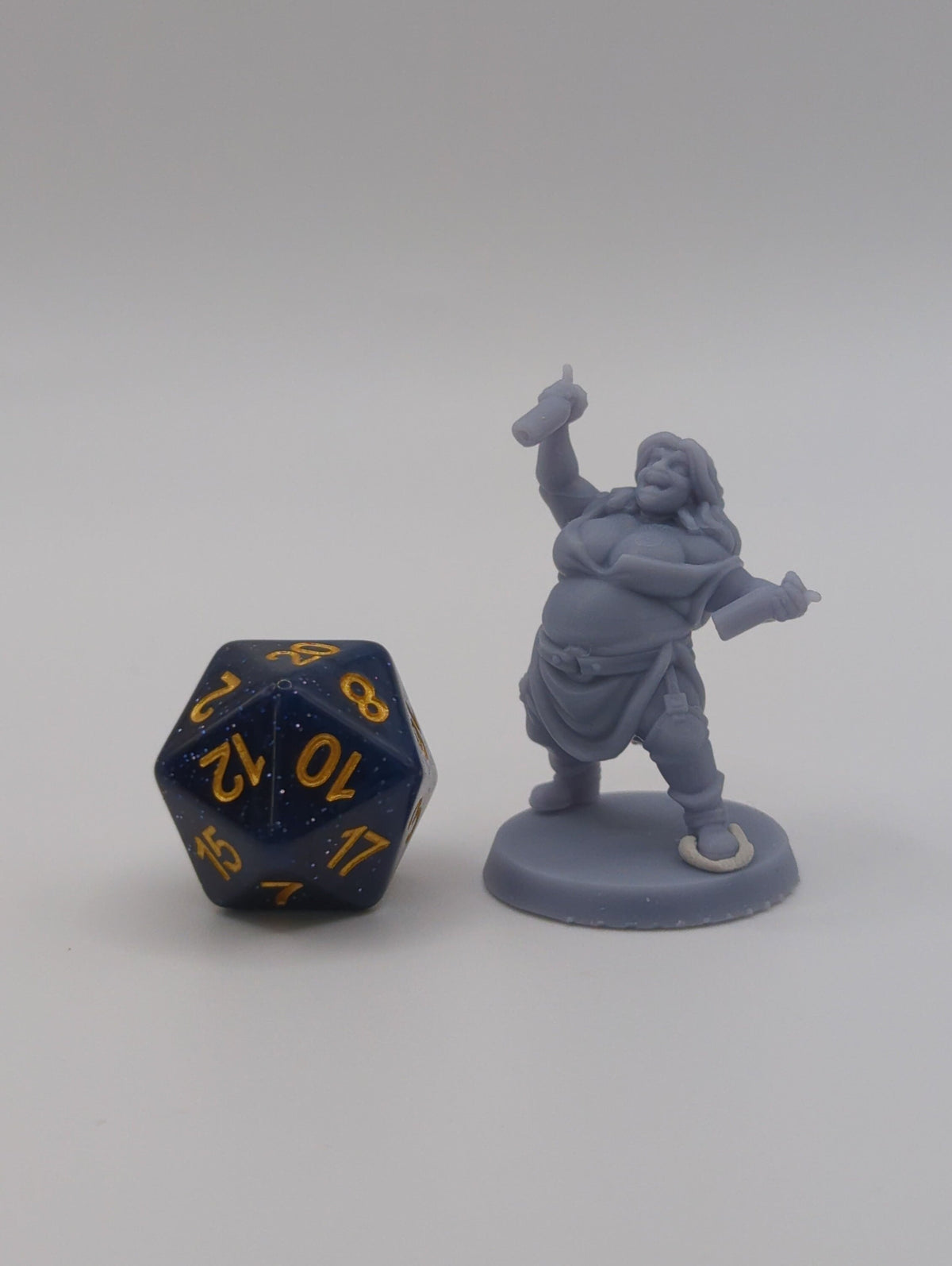 
Party Lady, Townsfolk, Drunk DnD Miniature, Dungeons and Dragons, 40K, Pathfinder, Fantasy, Wargaming minis by Vae Victis Miniatures