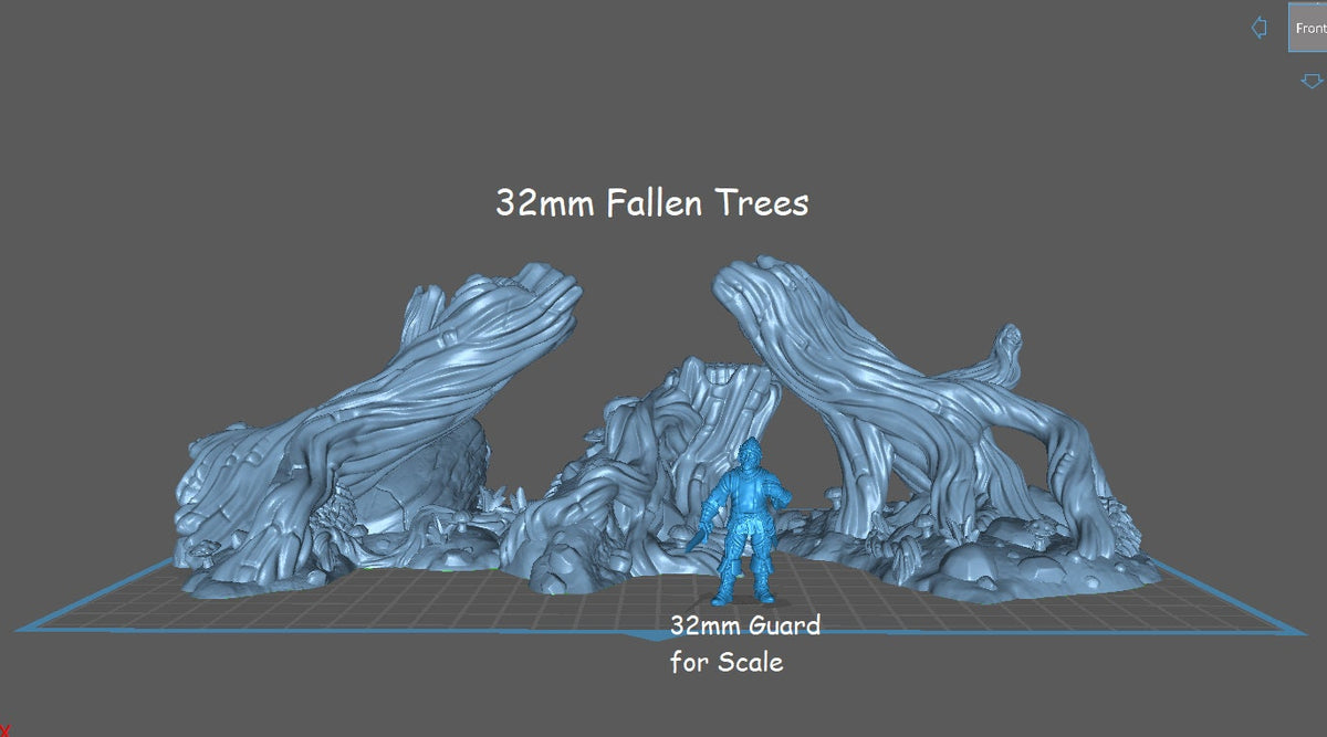 
Large fallen tree scatter terrain DnD Dungeons and Dragons 28mm/32mm Tabletop RPG Miniatures Wargame Scatter Terrain TTRPG Fantasy Forest