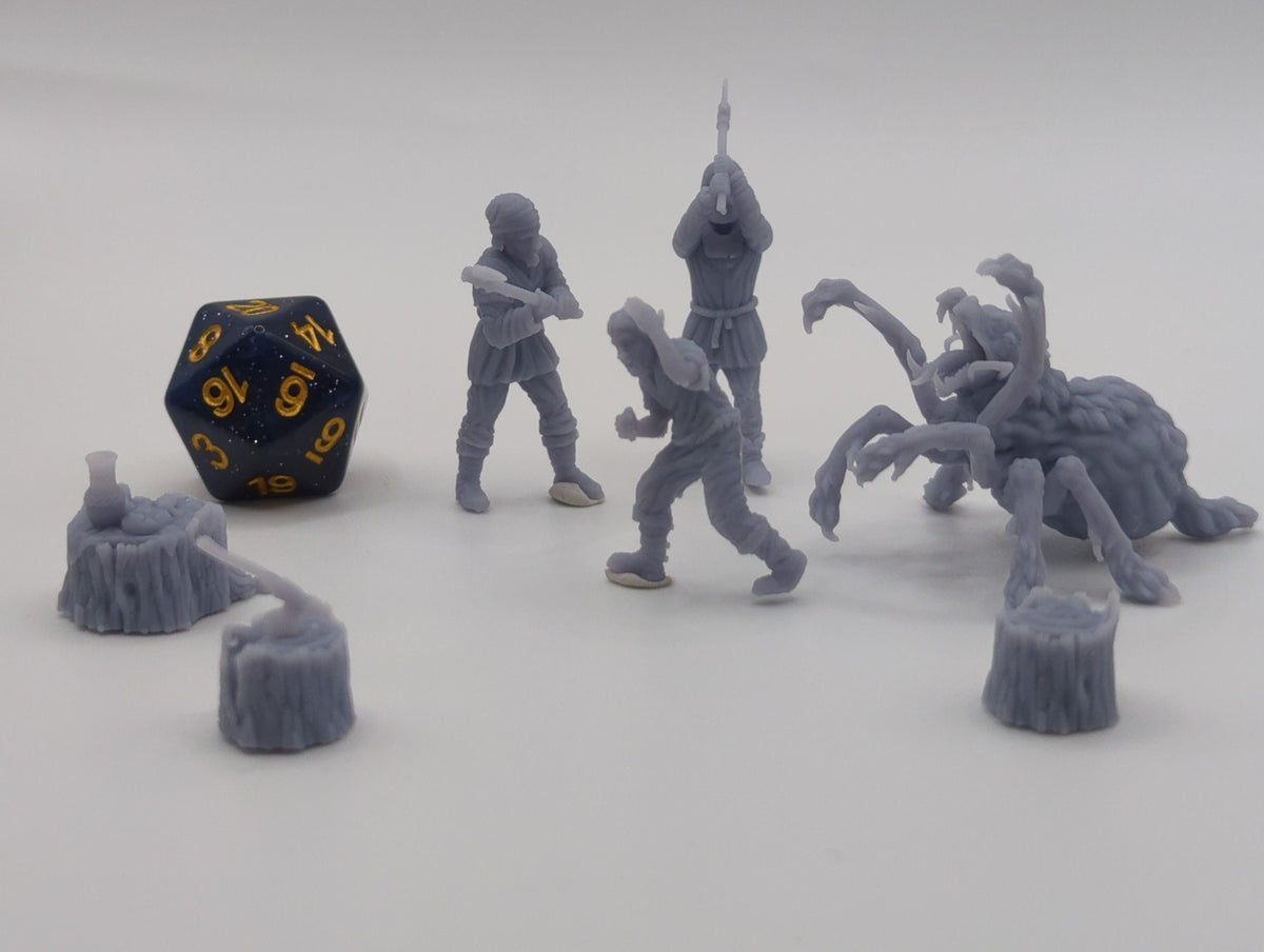 
Lumberjacks Miniature Set for DnD, Dungeons and Dragons, Forest Encounter, TTRPG Miniature, Wargames Tabletop Game, 28/32mm - Tiny Furniture