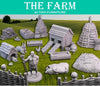 Farm Miniatures DnD Dungeons and Dragons 28mm/32mm TTRPG Farm Fantasy Wargame Terrain Chicken Coop Pigs DnD Farmer Diorama Miniatures