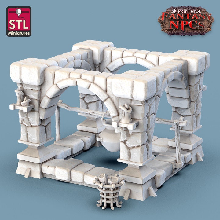 DnD Tavern Fantasy Inn Furniture Scatter Terrain DnD Dungeons and Dragons 28mm/32mm Medieval Miniature props TTRPG Fantasy Tavern Furniture