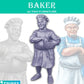 Cake baker DnD Dungeons and Dragons 28mm/32mm Cook Miniature NPC TTRPG Fantasy Wargame NPC Pathfinder