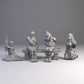 Chained Prisoners DnD Dungeons and Dragons 28mm/32mm Wargame Scatter NPCs Pathfinder TTRPG Miniature Figurines