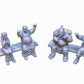 28mm/32mm Cheering Crowd Miniatures for Dungeons & Dragons Stadium Spectator NPCs Ideal for TTRPG Fantasy Game Dioramas and Stadium Scenes