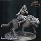 DnD Starter Set, 28mm 32mm Dungeons and Dragons D&D Wolf Miniature Townsfolk Miniature Set for Fantasy RPG tabletop games by Great Grimoire
