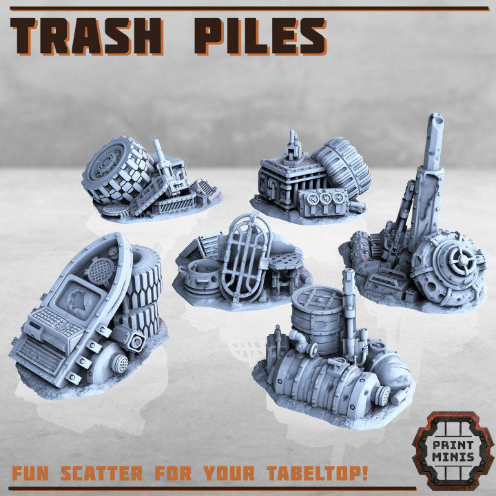 
Trash Piles Wasteland Miniatures 28mm 32mm