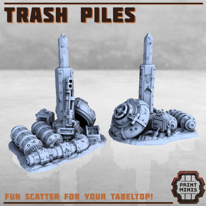 
Trash Piles Wasteland Miniatures 28mm 32mm