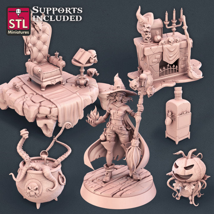 
Witch Set, Halloween, DnD, Dungeons and