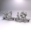 28mm/32mm Cheering Crowd Miniatures for Dungeons & Dragons Stadium Spectator NPCs Ideal for TTRPG Fantasy Game Dioramas and Stadium Scenes