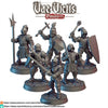 6pc Guards, Set Knight Figurines, DnD, Dungeons and Dragons, Tabletop RPG, DnD Dioramas, Pathfinder, 28mm or 32mm Scale