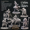 DnD Starter Set, 28mm 32mm Dungeons and Dragons D&D Wolf Miniature Townsfolk Miniature Set for Fantasy RPG tabletop games by Great Grimoire