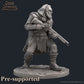 DnD Starter Set, 28mm 32mm Dungeons and Dragons D&D Wolf Miniature Townsfolk Miniature Set for Fantasy RPG tabletop games by Great Grimoire