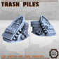 
Trash Piles Wasteland Miniatures 28mm 32mm DnD Terrain Industrial Scatter RPG, Warhammer Battletech sci fi tabletop by Print Minis