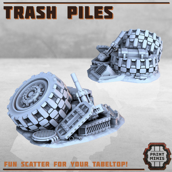 
Trash Piles Wasteland Miniatures 28mm 32mm