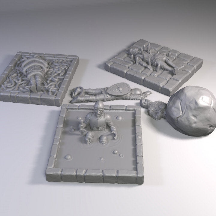 
Trapped Victims, Traps DnD, Dungeons and Dragons, Slaves, Horror Diorama Miniatures, Casualty Marker Miniatures, Dungeons and Dragons, D&D