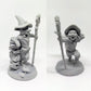 2pc Fox Wizard Miniature Set, DnD, Dungeons and Dragons Miniature for Tabletop RPG games and Dioramas, Scatter Terrain