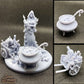 Alchemist Lady Naya Merchant DnD Dungeons and Dragons 28mm/32mm TTRPG Fantasy Wargame Miniature Cauldron Scatter Terrain base Wheelbarrow