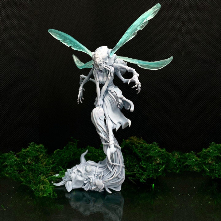 Fairy Forager Miniature, DnD, Fae Insectoid, Pathfinder, Tabletop RPG, TTRPG, Dark Fantasy, Fairy Mini, Fae Mini, GreatGrimoire