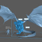 Dragon Miniature, 75mm miniature, DnD, Dungeons and Dragons, Fantasy, Tabletop RPG 'Hunters Big Dragon B' - STL Miniatures