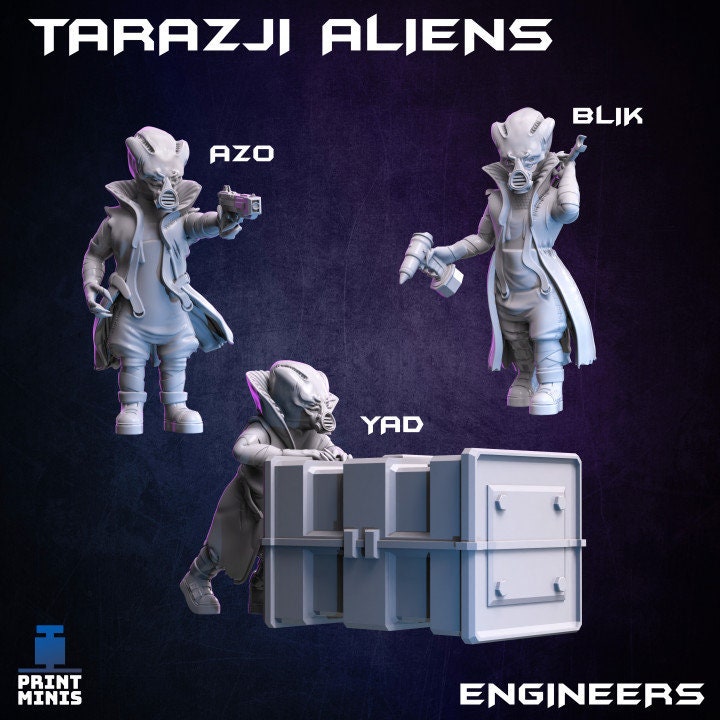 
Tarazja Alien Mechanics, Alien Miniatures, Scifi Tabletop Games, Alien RPG, Interstellar, Alien Ecosystem Miniatures, DnD Scatter Terrain
