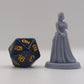 
Irene Milady DnD Dungeons and Dragons 28mm/32mm TTRPG Fantasy Miniature Posh Lady Wargame Scatter NPC Lady holding torch OR fan